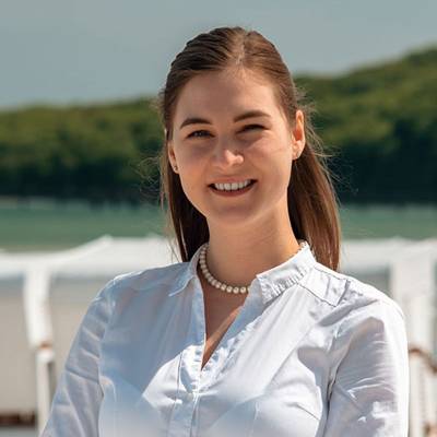Varvara Matatzova, F&B operations manager at Rugard Thermal Strandhotel on Binz beach