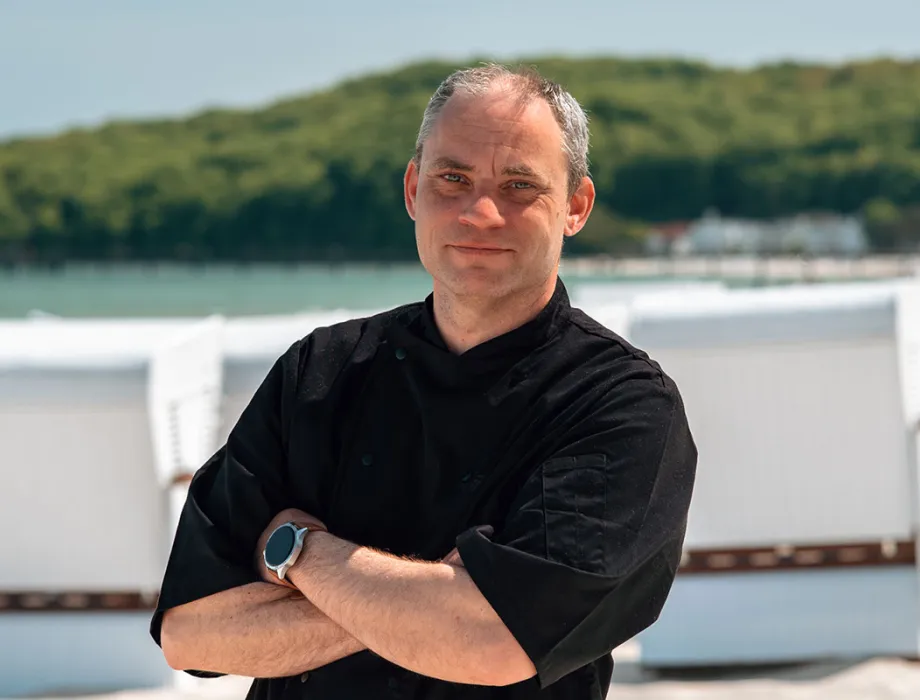 Thomas Fietz, Frühstücksleiter im Rugard Thermal Strandhotel am Strand von Binz
